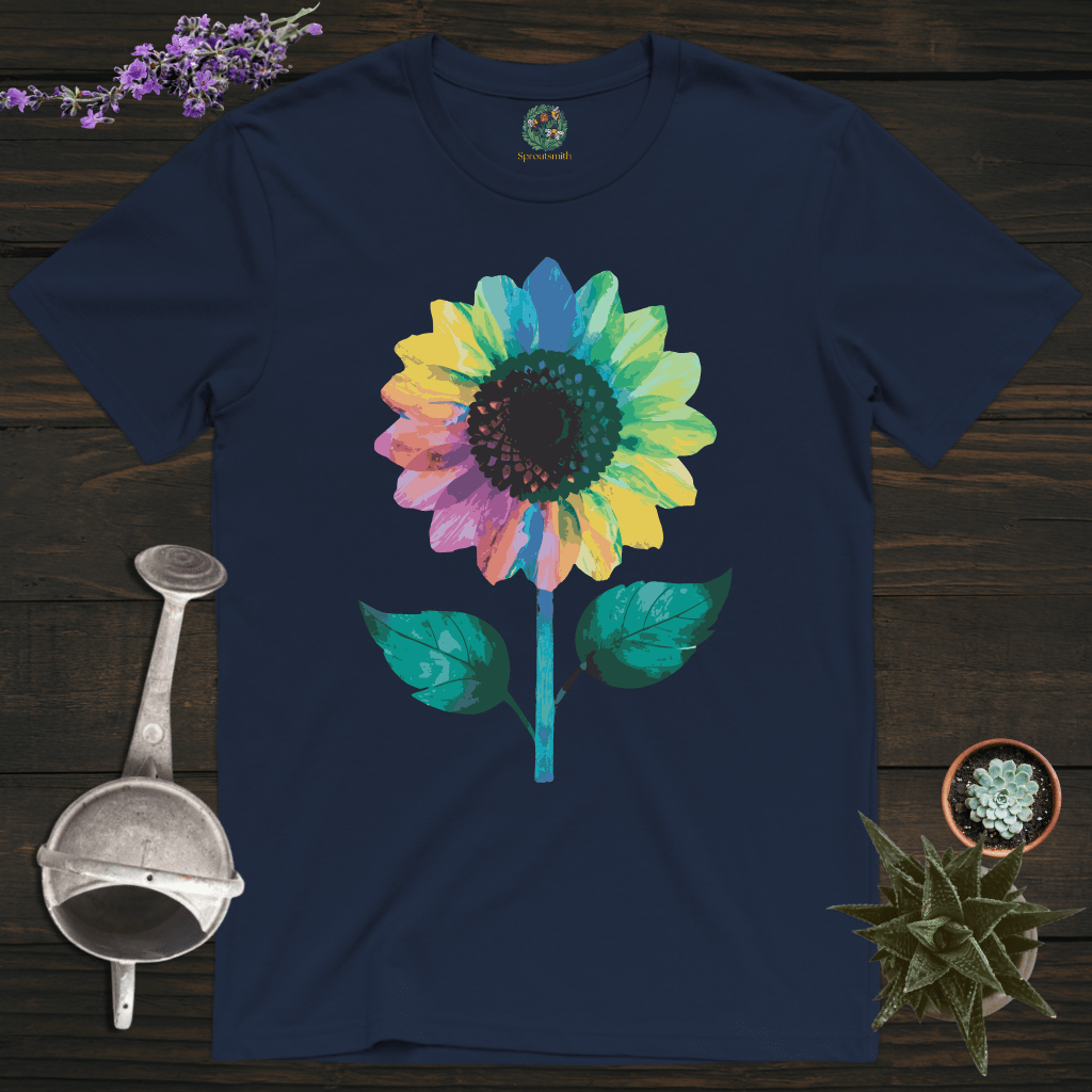 Sproutsmith T-Shirt Navy / S Colorful Sunflower T-Shirt
