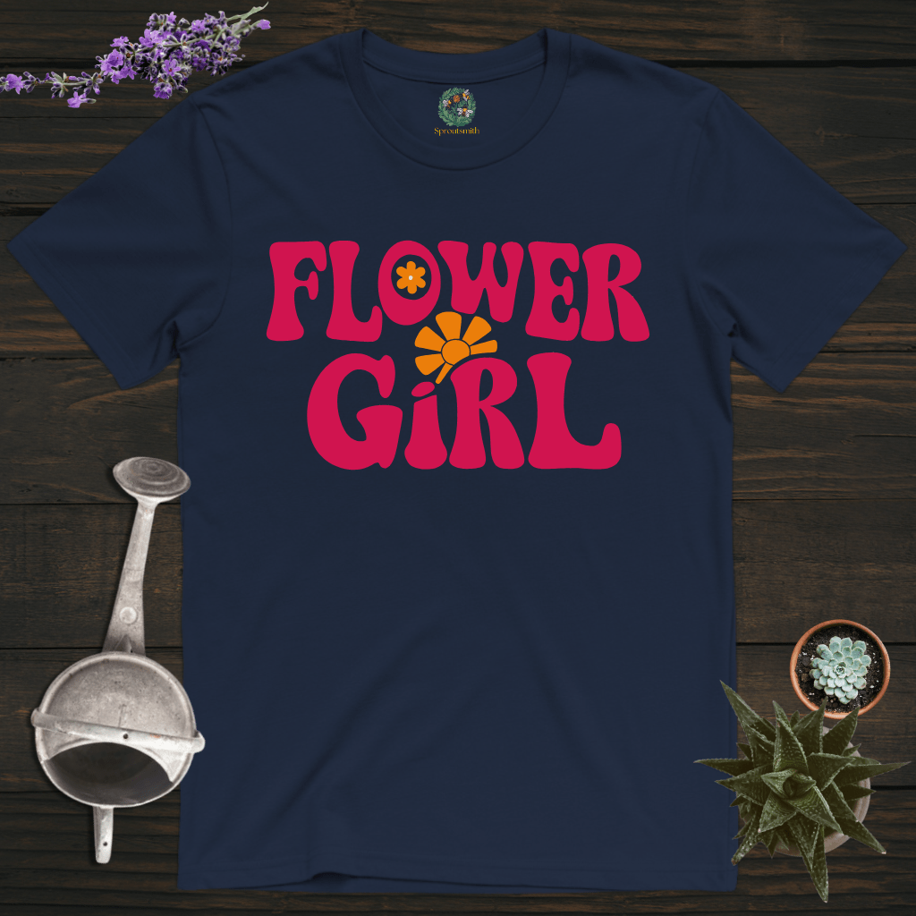 Sproutsmith T-Shirt Navy / S Flower Girl T-Shirt
