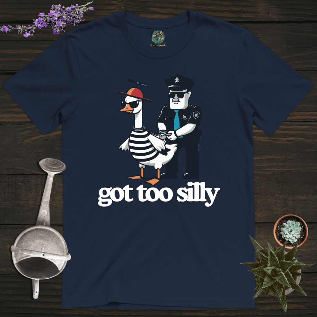 Sproutsmith T-Shirt Navy / S Goose Got Too Silly T-Shirt