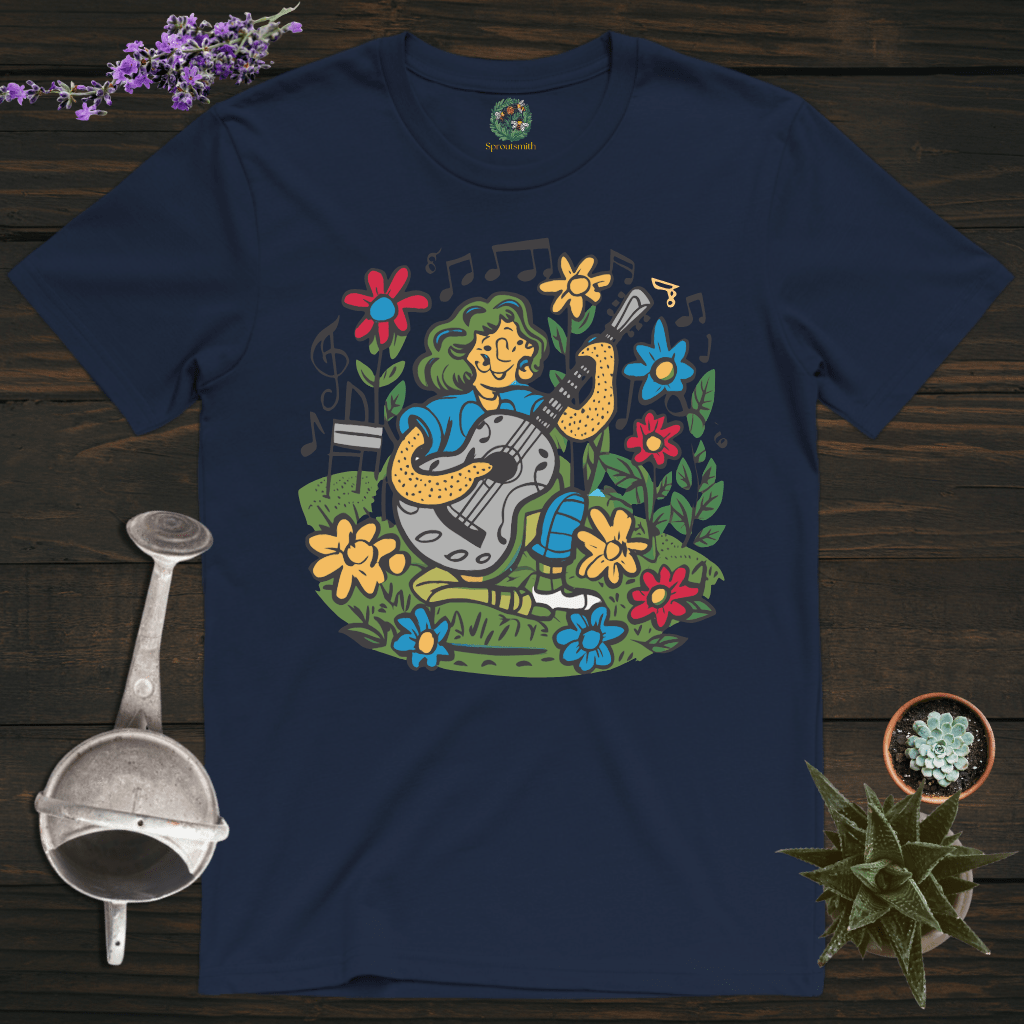 Sproutsmith T-Shirt Navy / S Guitar in the Garden T-Shirt