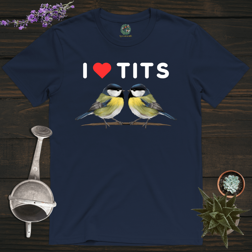 Sproutsmith T-Shirt Navy / S I Love Tits T-Shirt