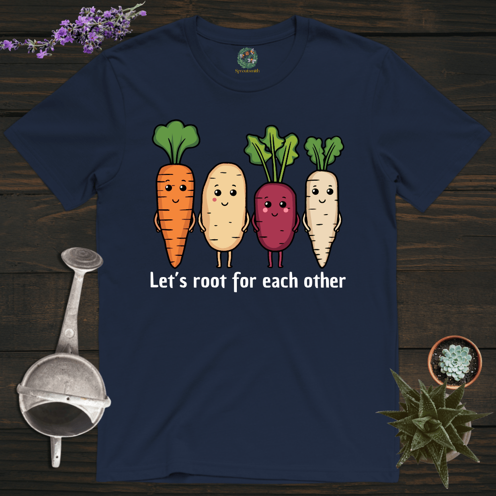 Sproutsmith T-Shirt Navy / S Let's Root For Each Other T-Shirt