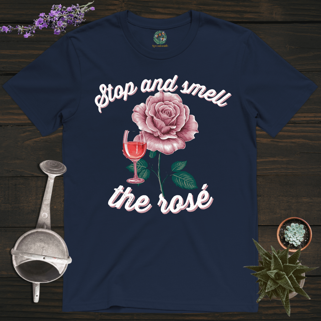 Sproutsmith T-Shirt Navy / S Smell the Rosé T-Shirt