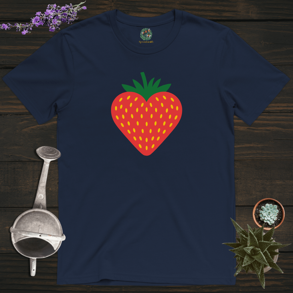 Sproutsmith T-Shirt Navy / S Strawberry Heart T-Shirt