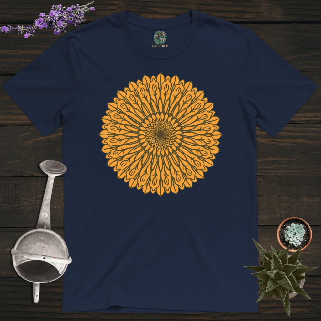 Sproutsmith T-Shirt Navy / S Sunflower Mandala T-Shirt