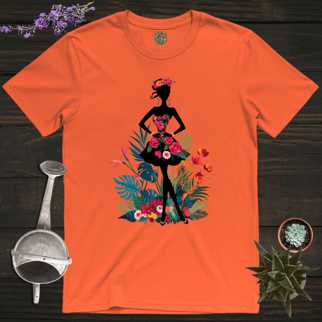 Sproutsmith T-Shirt Orange / S Floral Lady T-Shirt