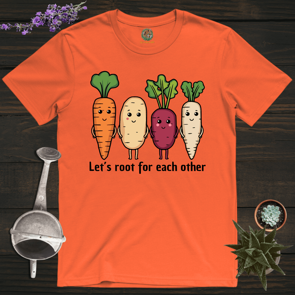 Sproutsmith T-Shirt Orange / S Let's Root For Each Other T-Shirt