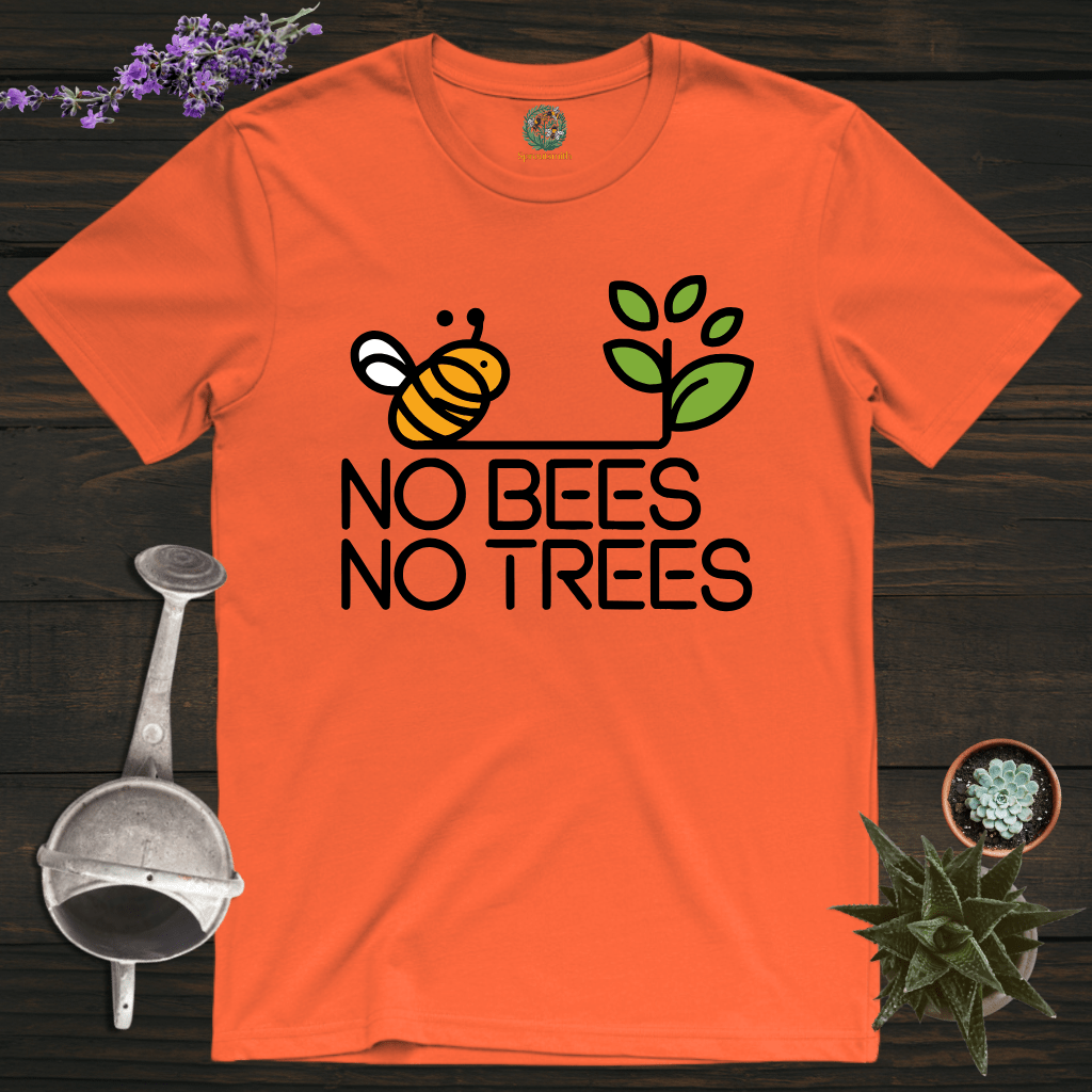 Sproutsmith T-Shirt Orange / S No Bees No Trees T-Shirt