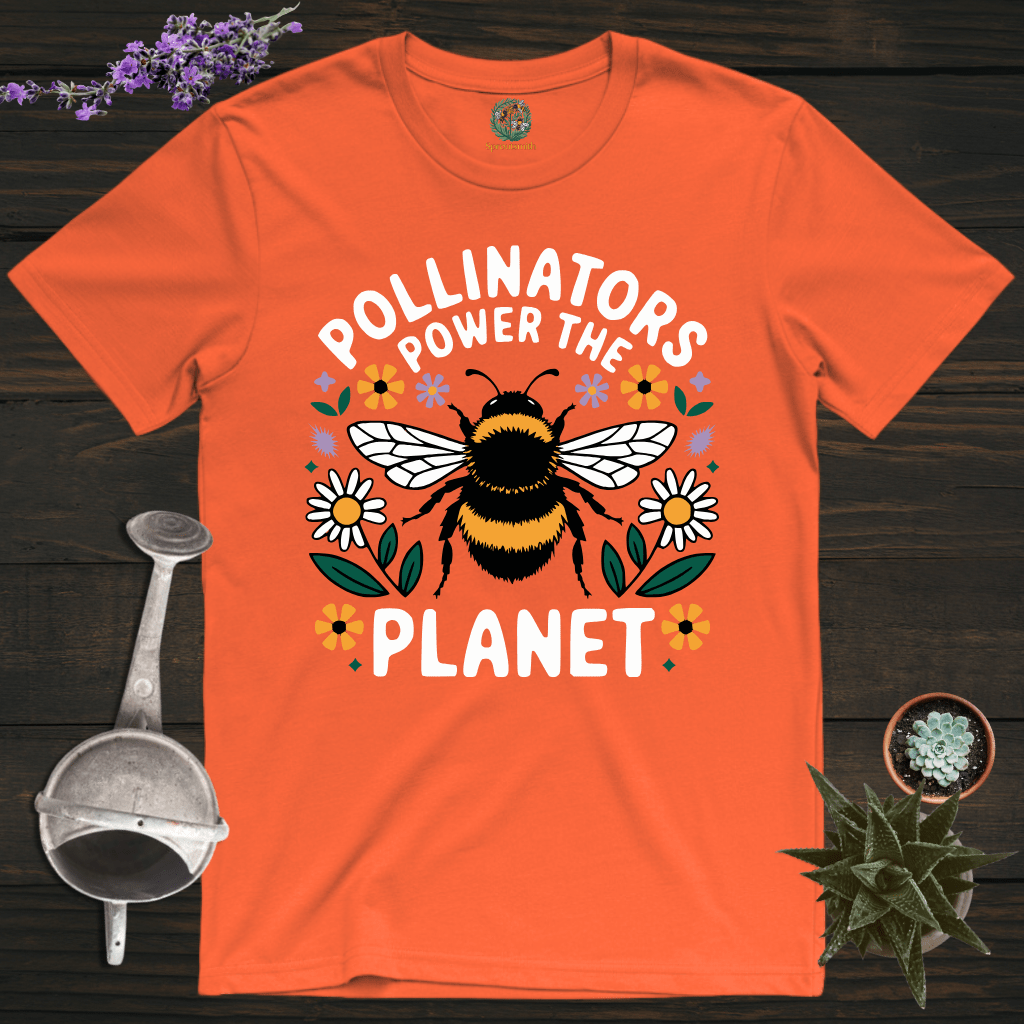 Sproutsmith T-Shirt Orange / S Pollinators Power the Planet T-Shirt