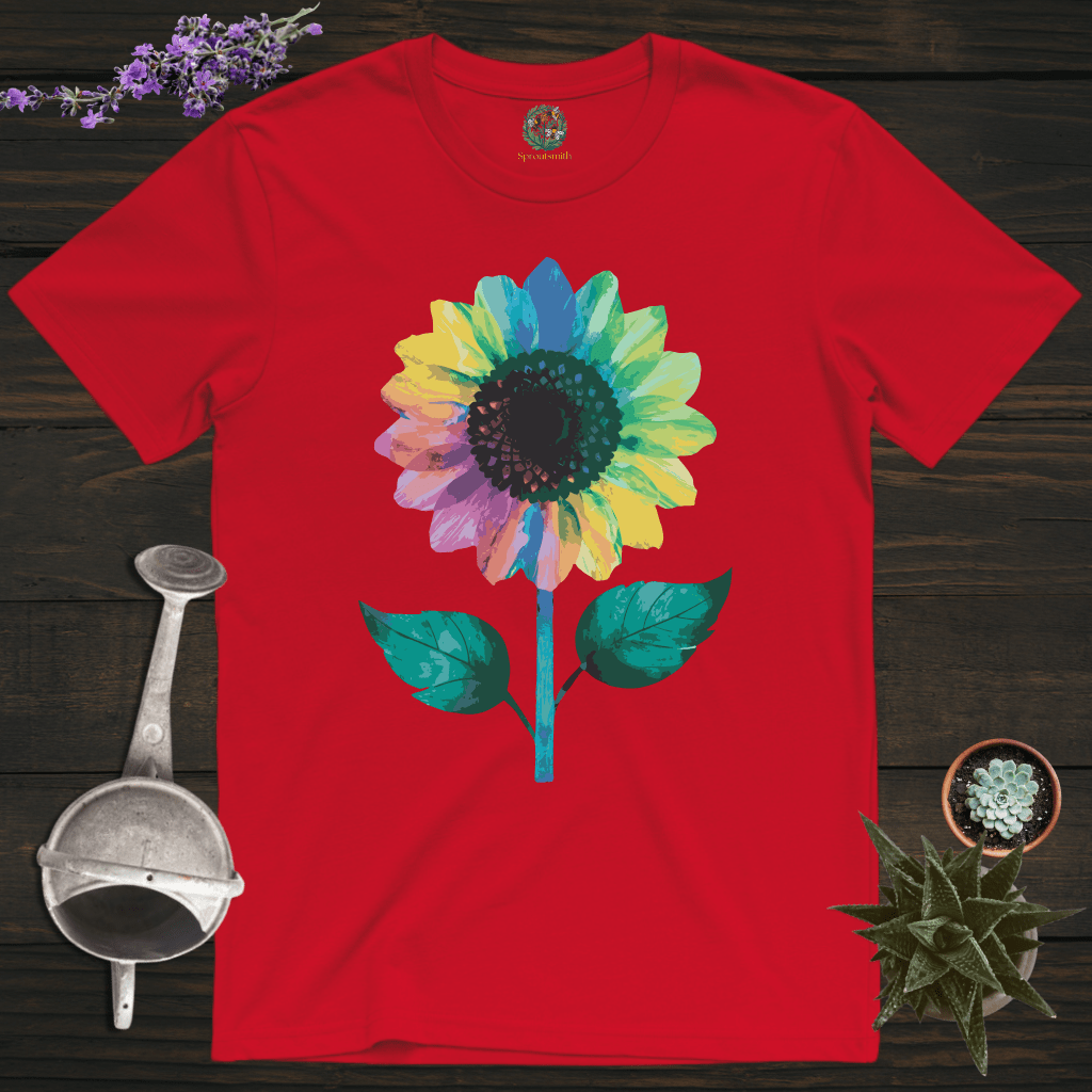 Sproutsmith T-Shirt Red / S Colorful Sunflower T-Shirt