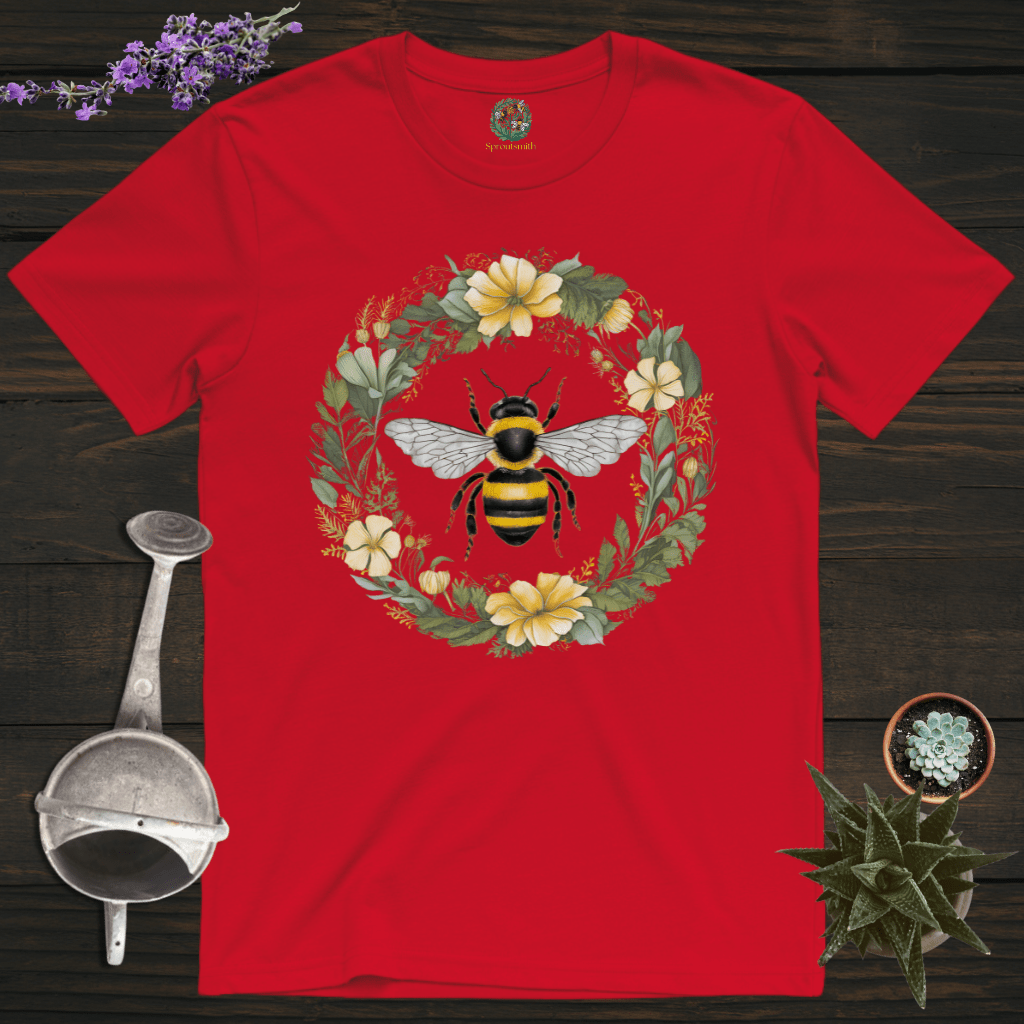 Sproutsmith T-Shirt Red / S Floral Bee T-Shirt
