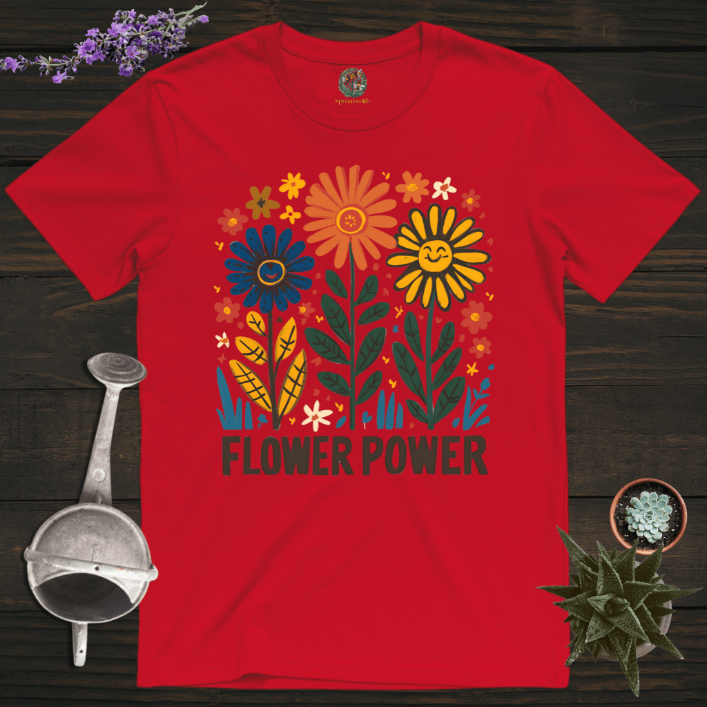 Sproutsmith T-Shirt Red / S Flower Power T-Shirt