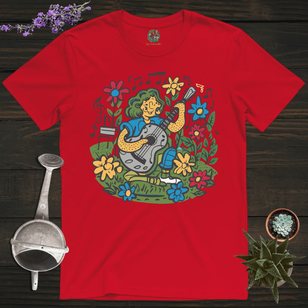 Sproutsmith T-Shirt Red / S Guitar in the Garden T-Shirt