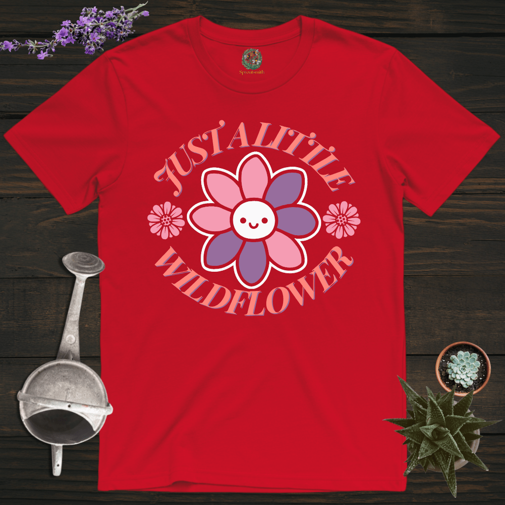 Sproutsmith T-Shirt Red / S Just a Little Wildflower T-Shirt