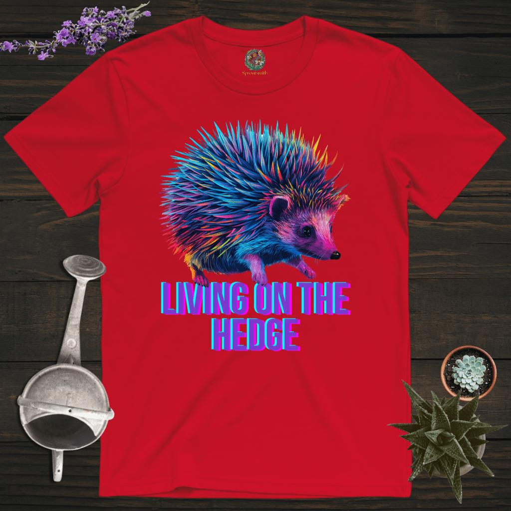 Sproutsmith T-Shirt Red / S Living on the Hedge T-Shirt