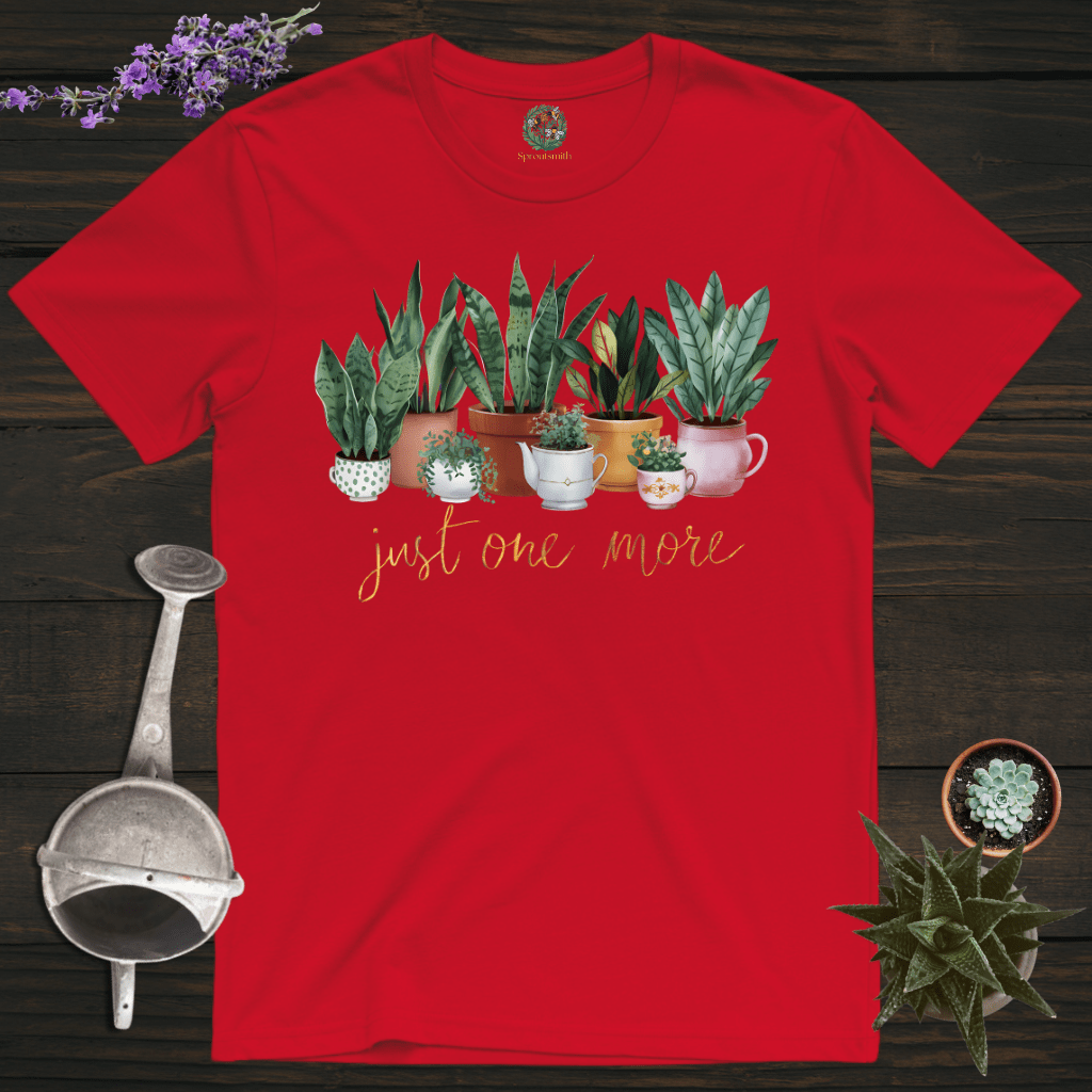 Sproutsmith T-Shirt Red / S One More Plant T-Shirt
