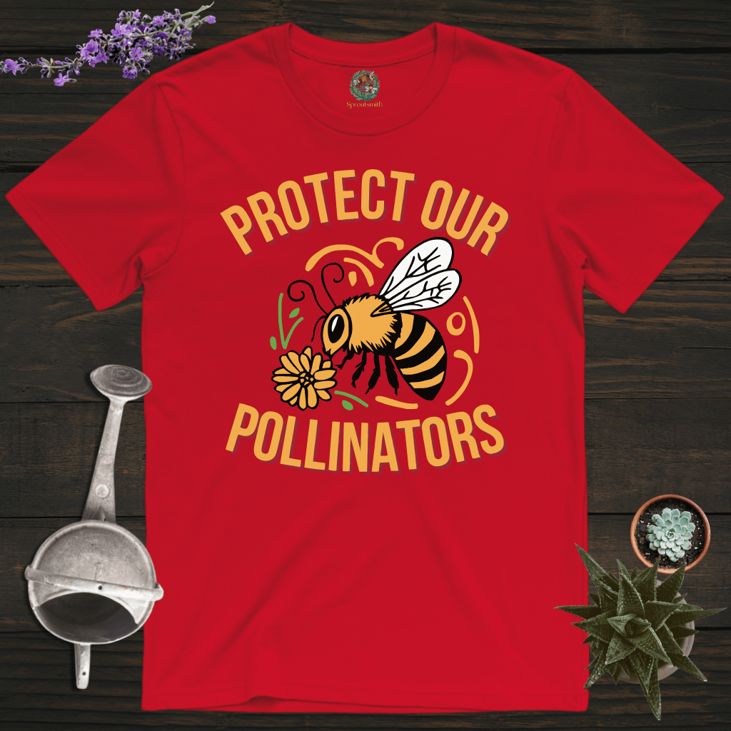 Sproutsmith T-Shirt Red / S Protect Our Pollinators T-Shirt