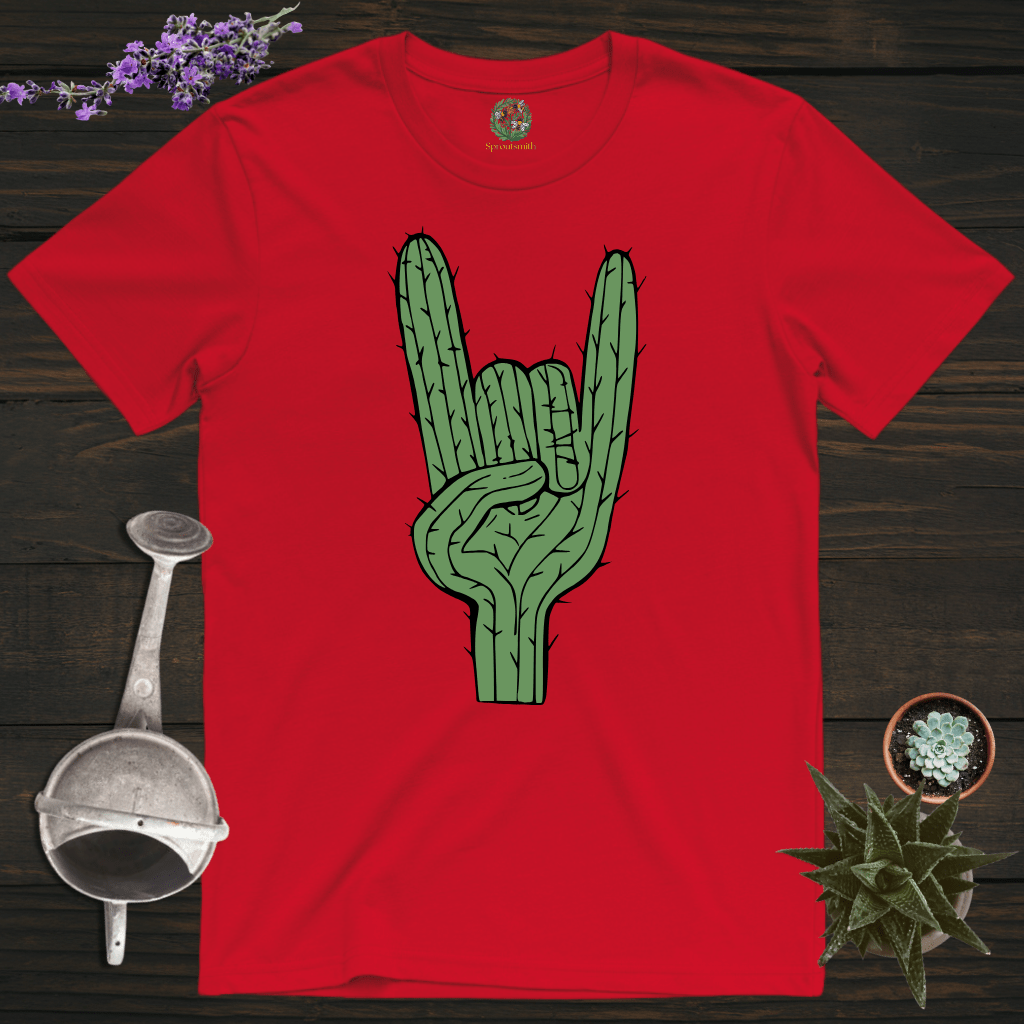 Sproutsmith T-Shirt Red / S Rock On Cactus T-Shirt