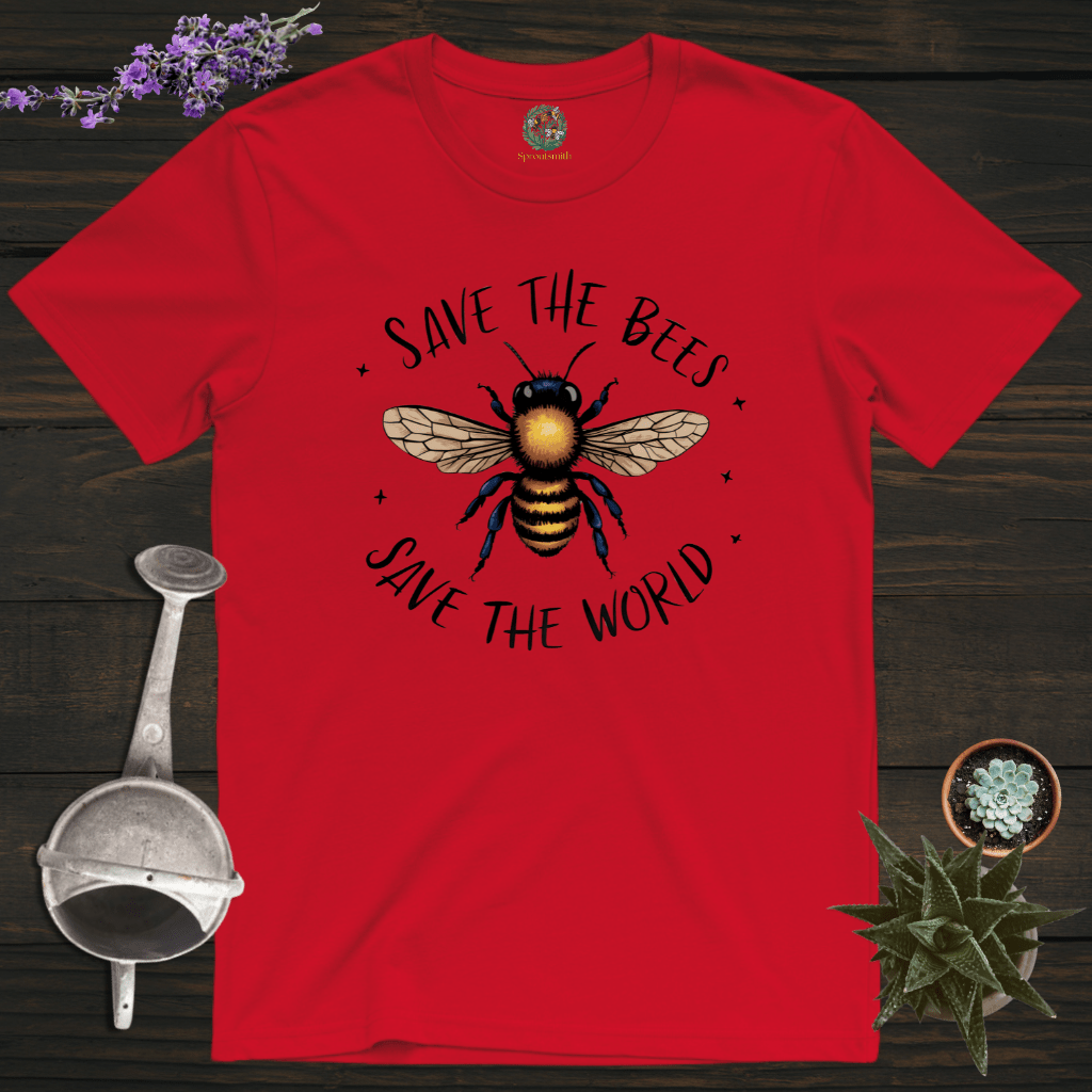 Sproutsmith T-Shirt Red / S Save the Bees T-Shirt