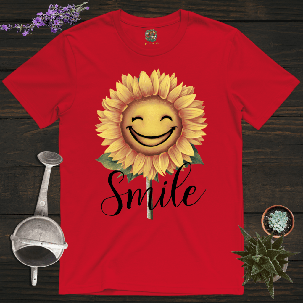 Sproutsmith T-Shirt Red / S Smile Sunflower T-Shirt