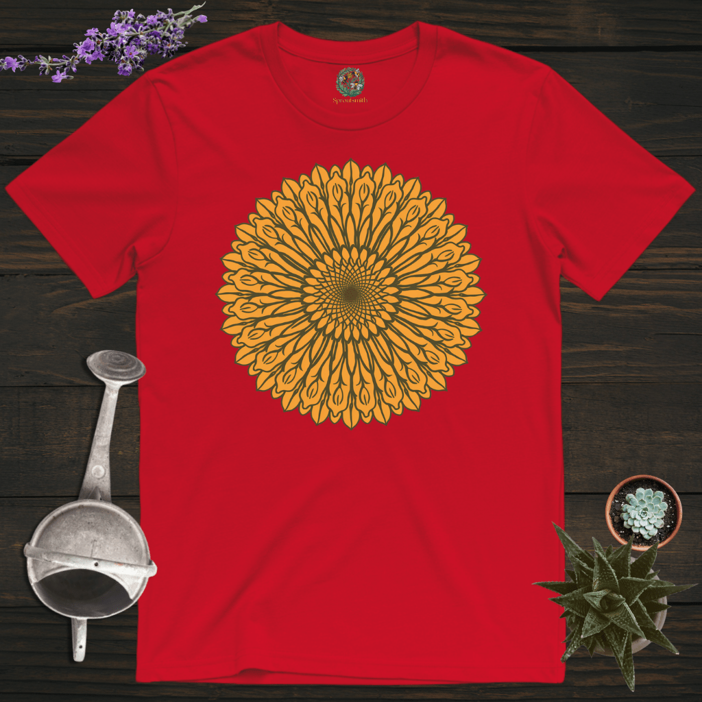 Sproutsmith T-Shirt Red / S Sunflower Mandala T-Shirt
