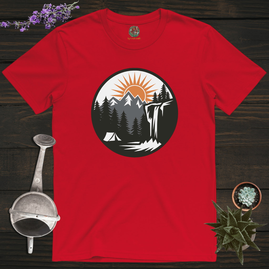 Sproutsmith T-Shirt Red / S Sunset at Camp T-Shirt
