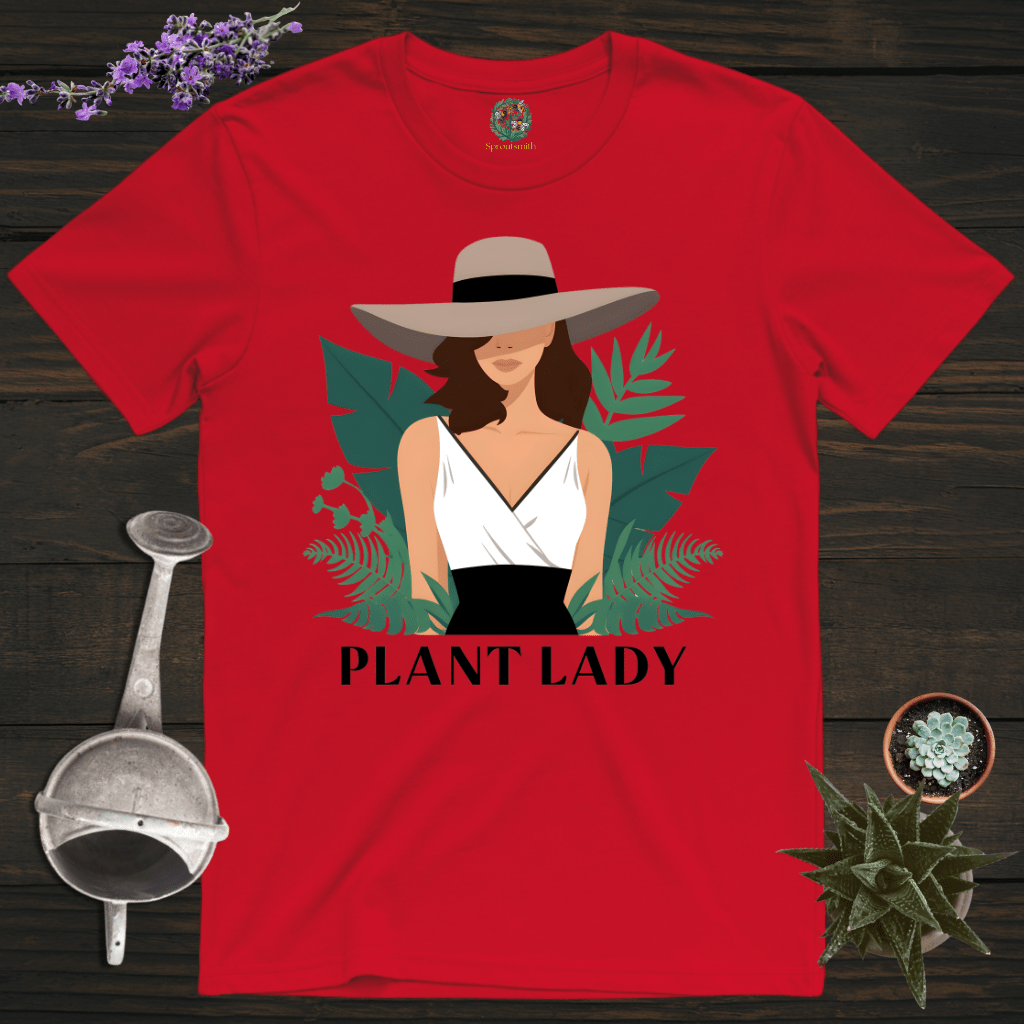 Sproutsmith T-Shirt Red / S The Plant Lady T-Shirt