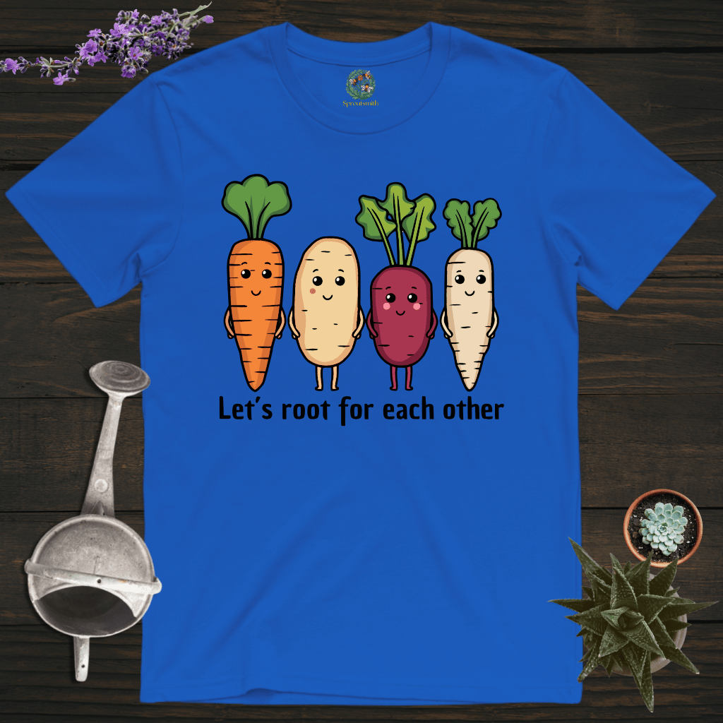Sproutsmith T-Shirt Royal / S Let's Root For Each Other T-Shirt