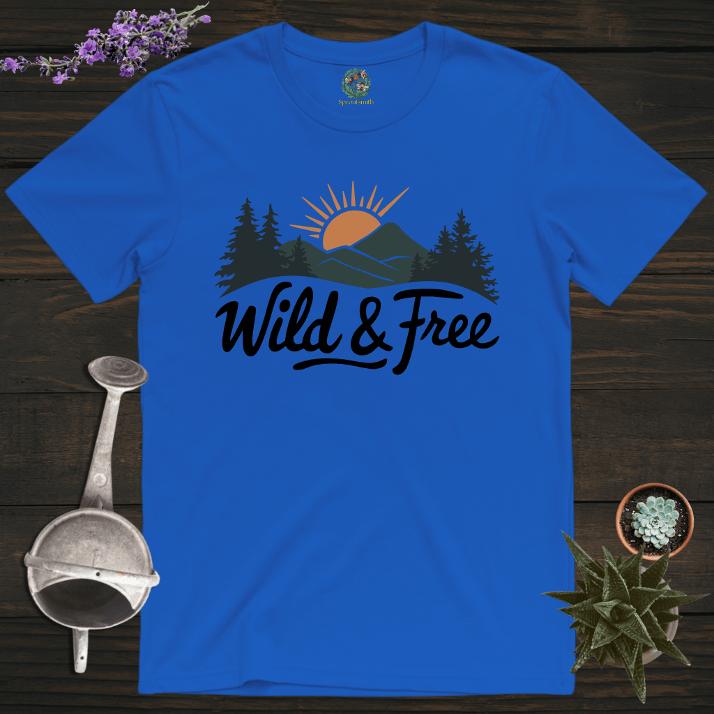 Sproutsmith T-Shirt Royal / S Wild and Free T-Shirt