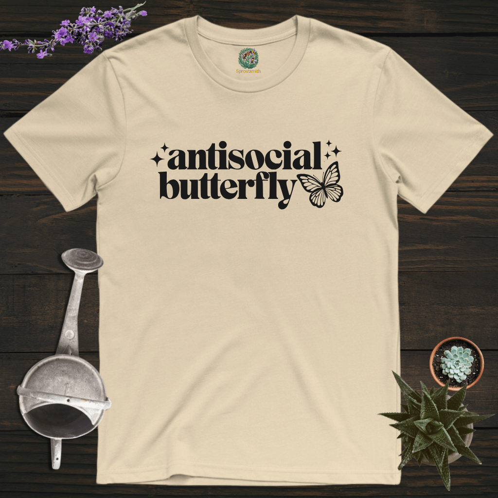 Sproutsmith T-Shirt Sand / S Antisocial Butterfly T-Shirt