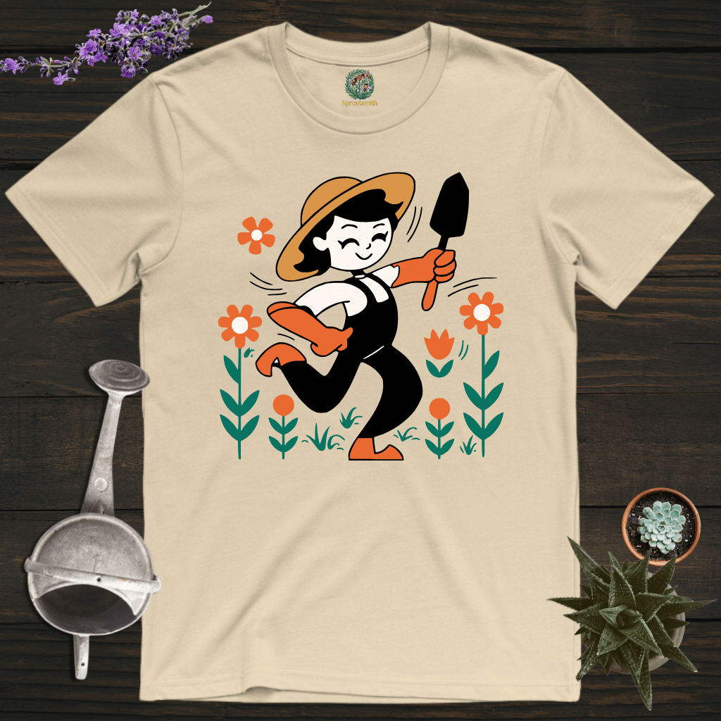 Sproutsmith T-Shirt Sand / S Dancing Gardener T-Shirt