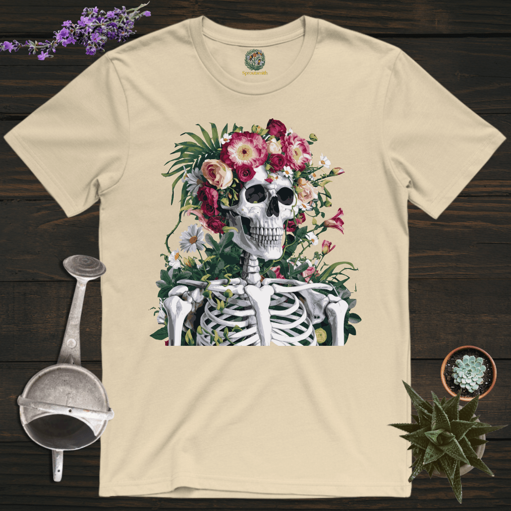 Sproutsmith T-Shirt Sand / S Floral Skeleton T-Shirt