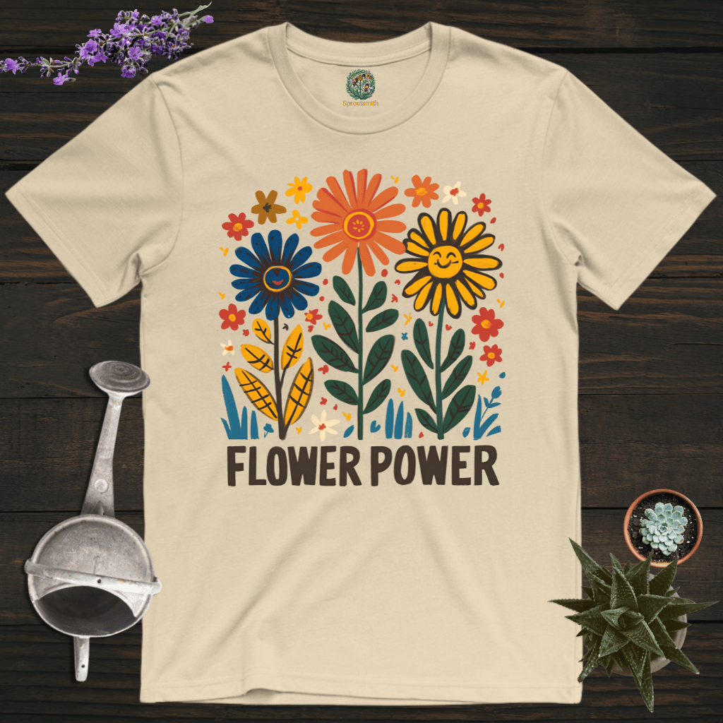 Sproutsmith T-Shirt Sand / S Flower Power T-Shirt