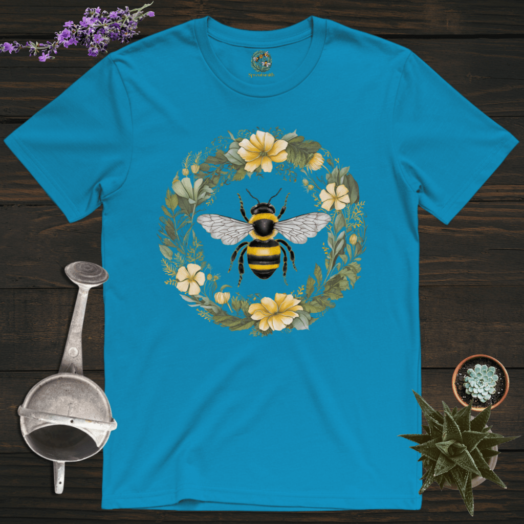 Sproutsmith T-Shirt Sapphire / S Floral Bee T-Shirt
