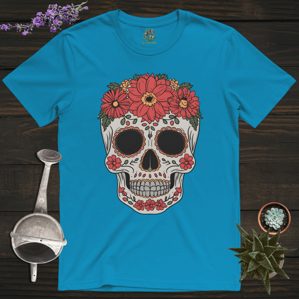 Sproutsmith T-Shirt Sapphire / S Floral Skull T-Shirt