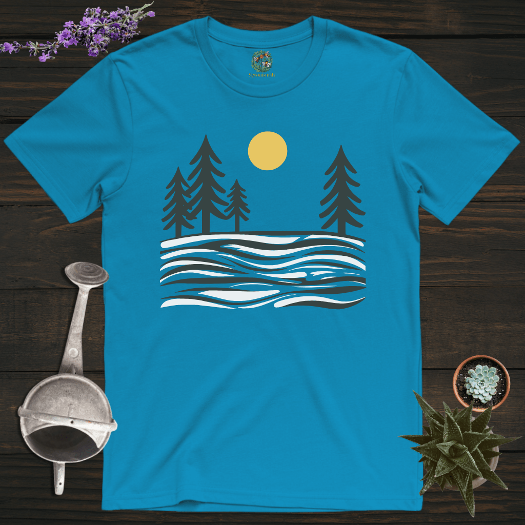 Sproutsmith T-Shirt Sapphire / S Sunshine Over Pines T-Shirt