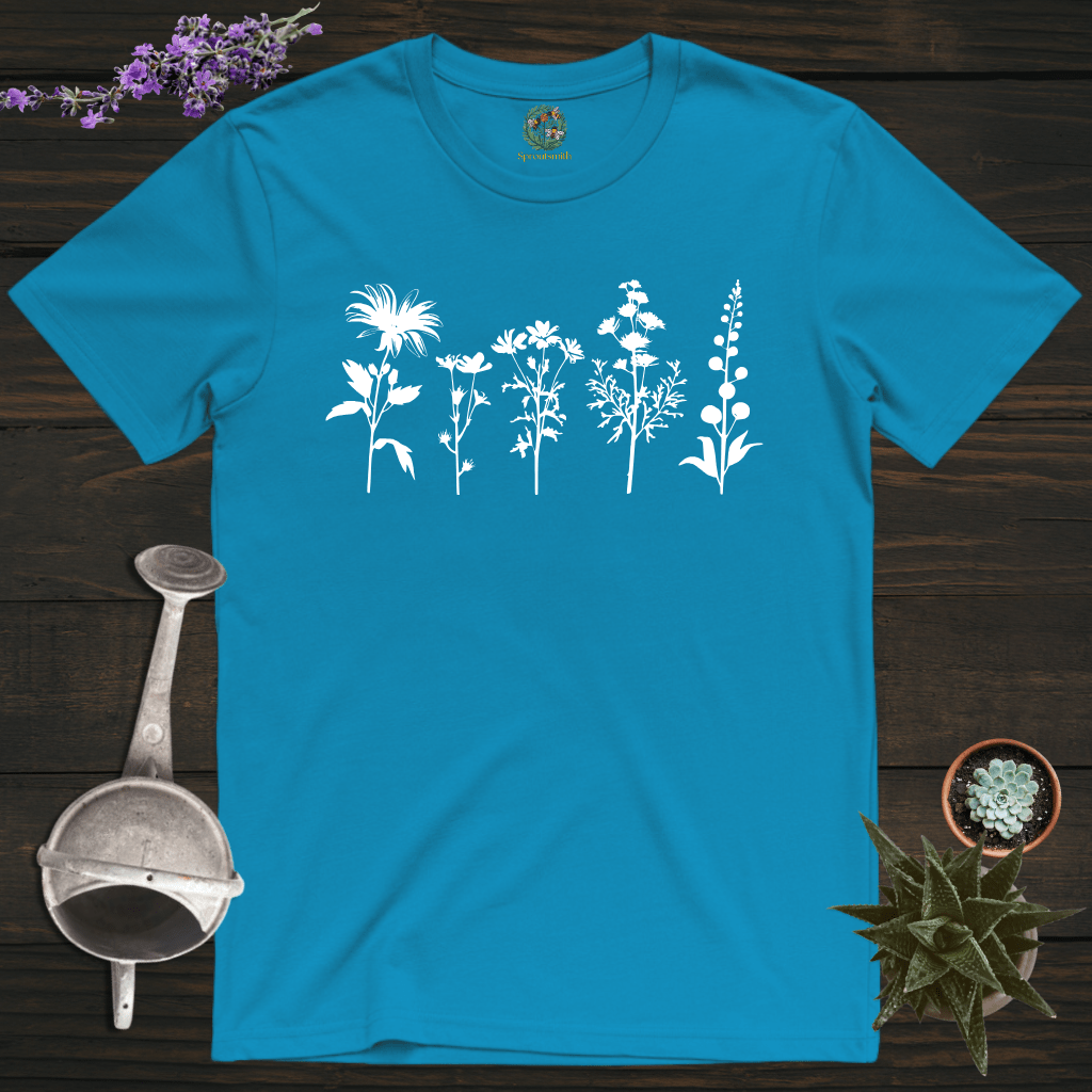 Sproutsmith T-Shirt Sapphire / S Wild Flowers T-Shirt