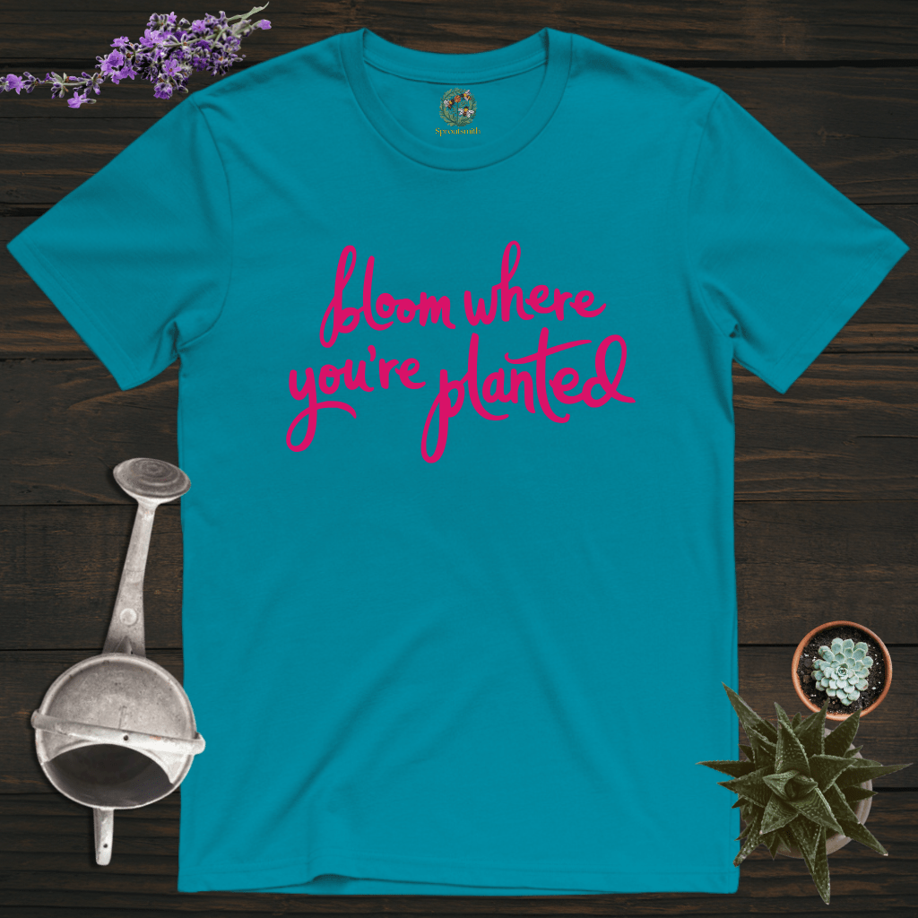 Sproutsmith T-Shirt Tropical Blue / S Bloom Where You're Planted T-Shirt