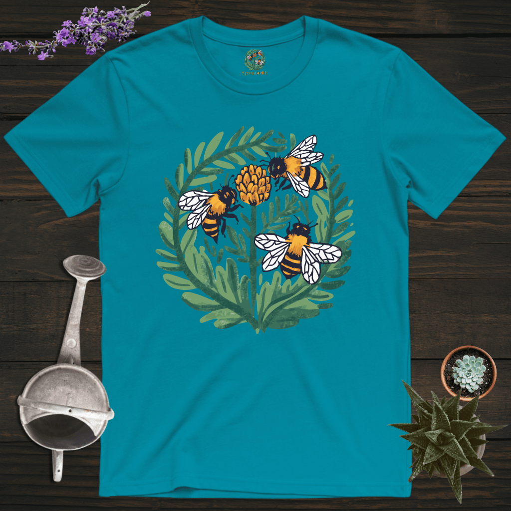 Sproutsmith T-Shirt Tropical Blue / S Busy Bees T-Shirt