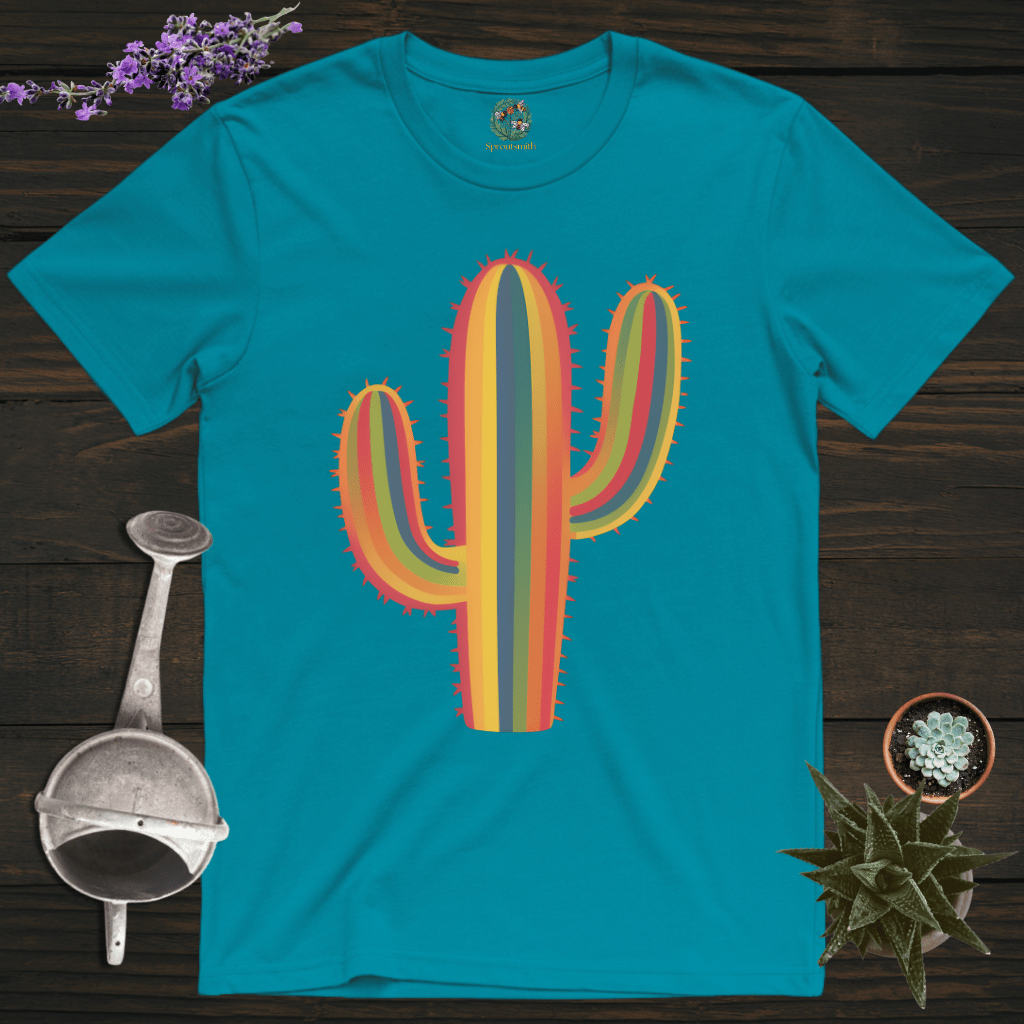 Sproutsmith T-Shirt Tropical Blue / S Colorful Cactus T-Shirt