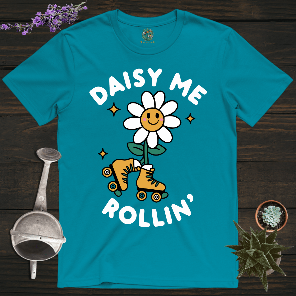 Sproutsmith T-Shirt Tropical Blue / S Daisy Me Rolling T-Shirt