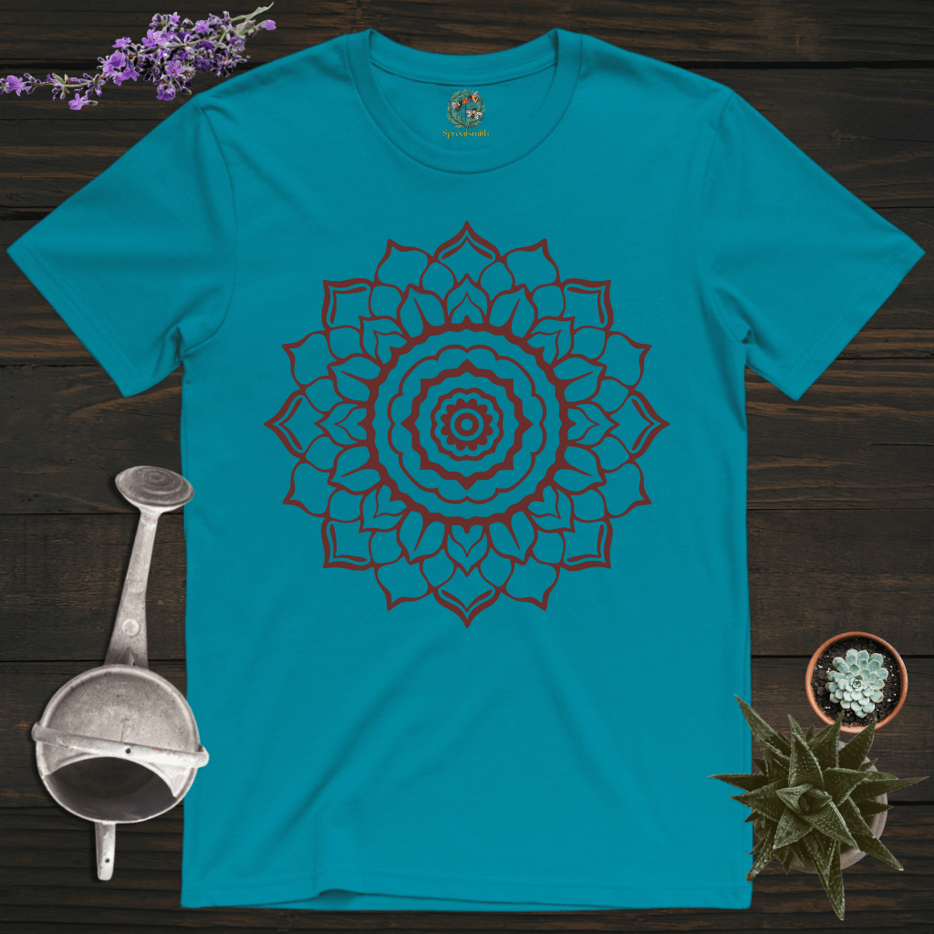 Sproutsmith T-Shirt Tropical Blue / S Rose Mandala T-Shirt