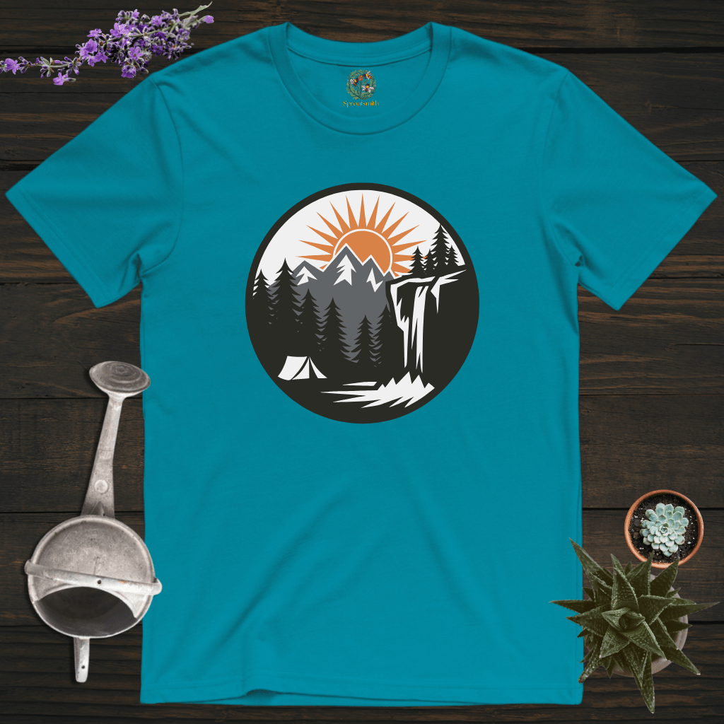 Sproutsmith T-Shirt Tropical Blue / S Sunset at Camp T-Shirt