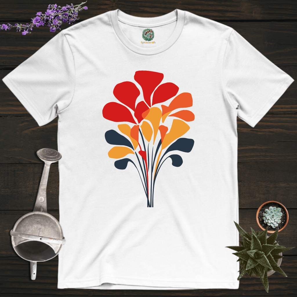 Sproutsmith T-Shirt White / S Abstract Flowers T-Shirt