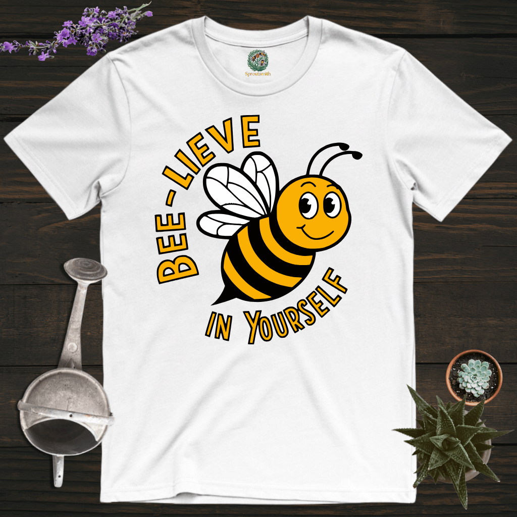 Sproutsmith T-Shirt White / S Bee-Lieve in Yourself T-Shirt