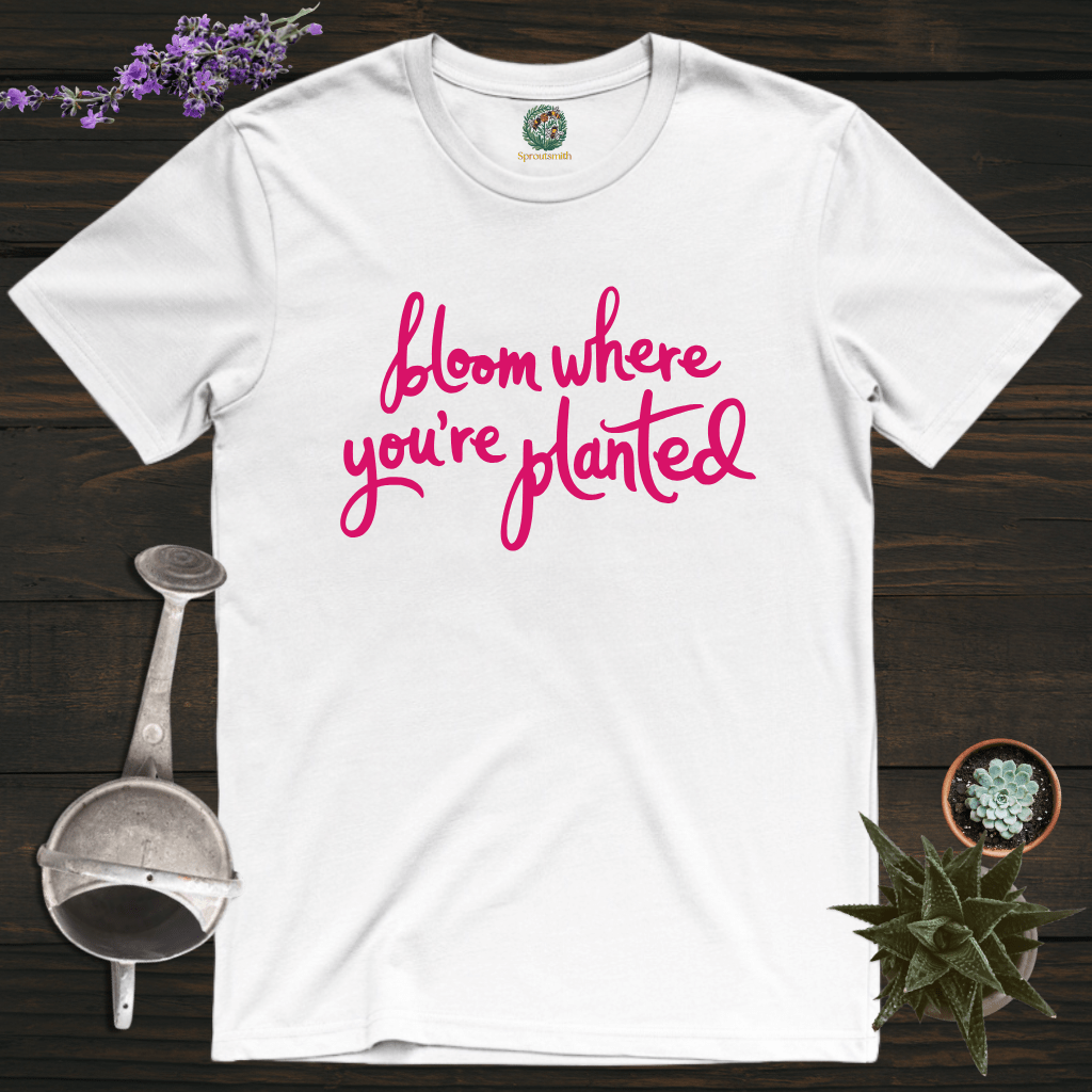 Sproutsmith T-Shirt White / S Bloom Where You're Planted T-Shirt