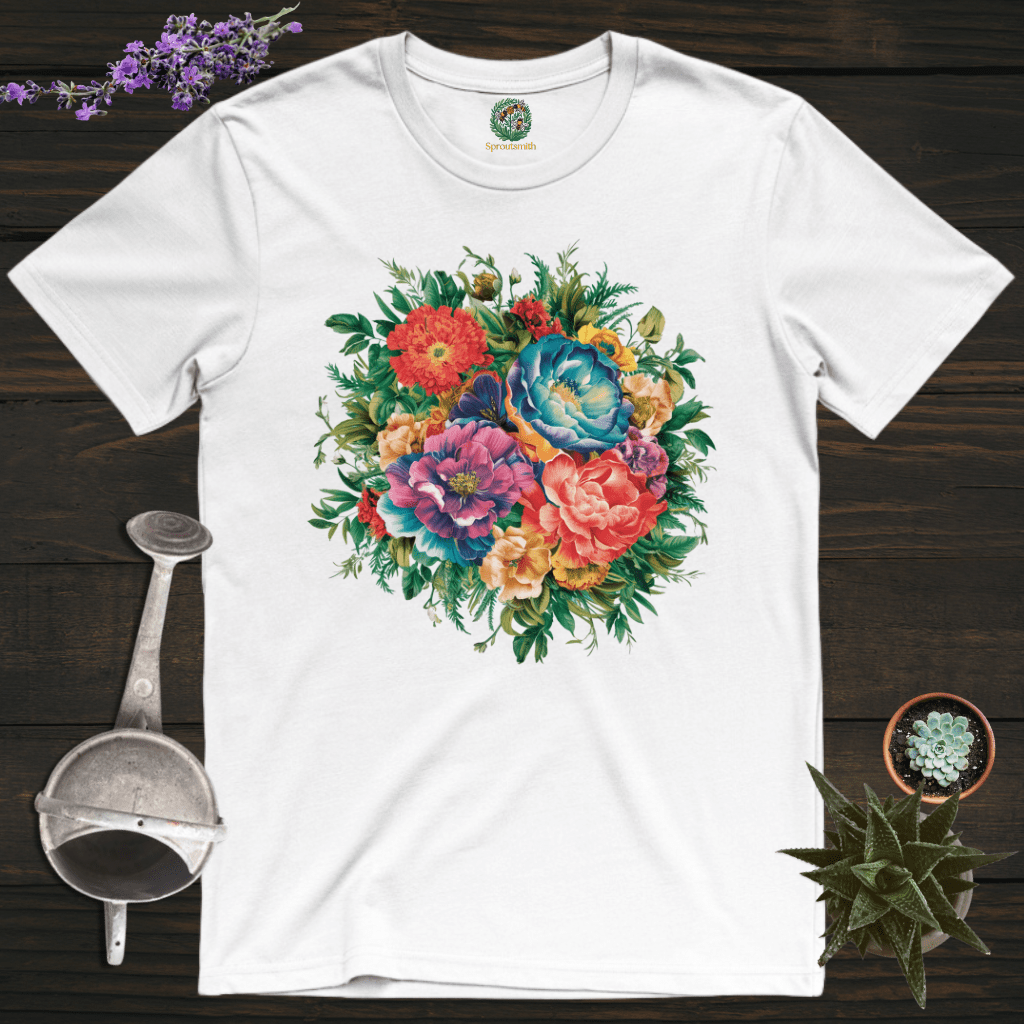 Sproutsmith T-Shirt White / S Blooming Flowers T-Shirt