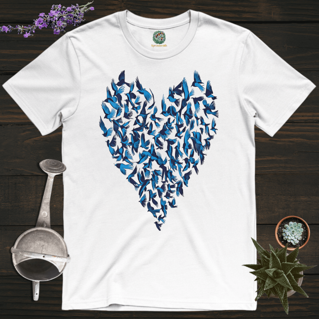 Sproutsmith T-Shirt White / S Blue Birds T-Shirt