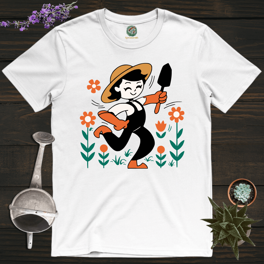 Sproutsmith T-Shirt White / S Dancing Gardener T-Shirt
