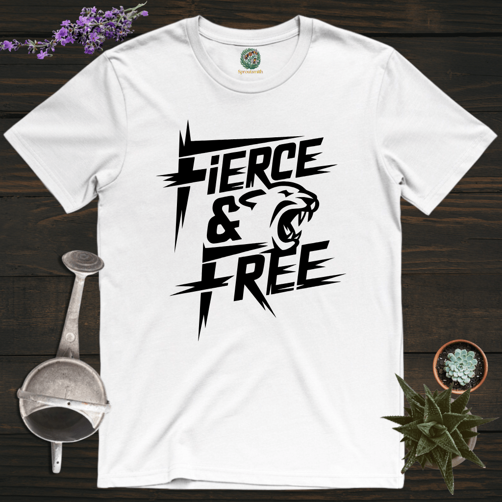 Sproutsmith T-Shirt White / S Fierce and Free T-Shirt
